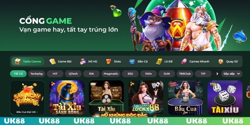 Danh mục cổng game có nhiều siêu phẩm đang đón chờ