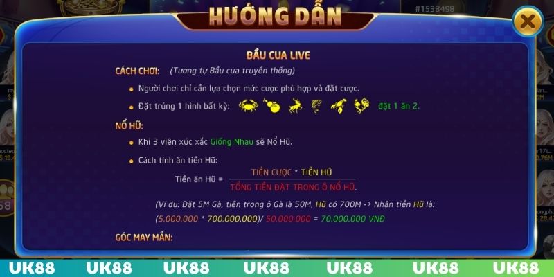 Mỗi ô cửa sẽ có tỷ lệ thưởng theo quy định rõ ràng
