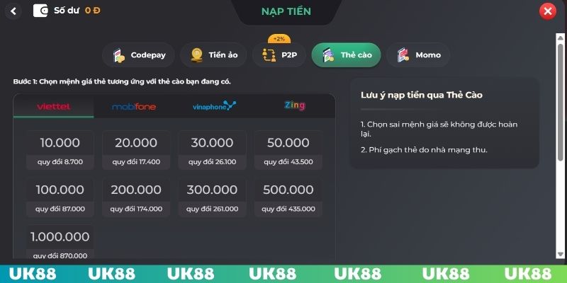 Thẻ cào điện thoại là phương thức gửi tiền được ưu ái